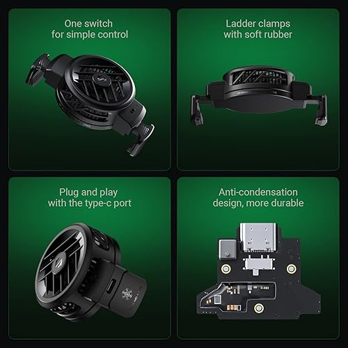 Miniatura 6 de Black Shark Enfriador de teléfono FunCooler 3, ventilador de refrigeración para teléfono celular, radiador ligero y silencioso para celulares de