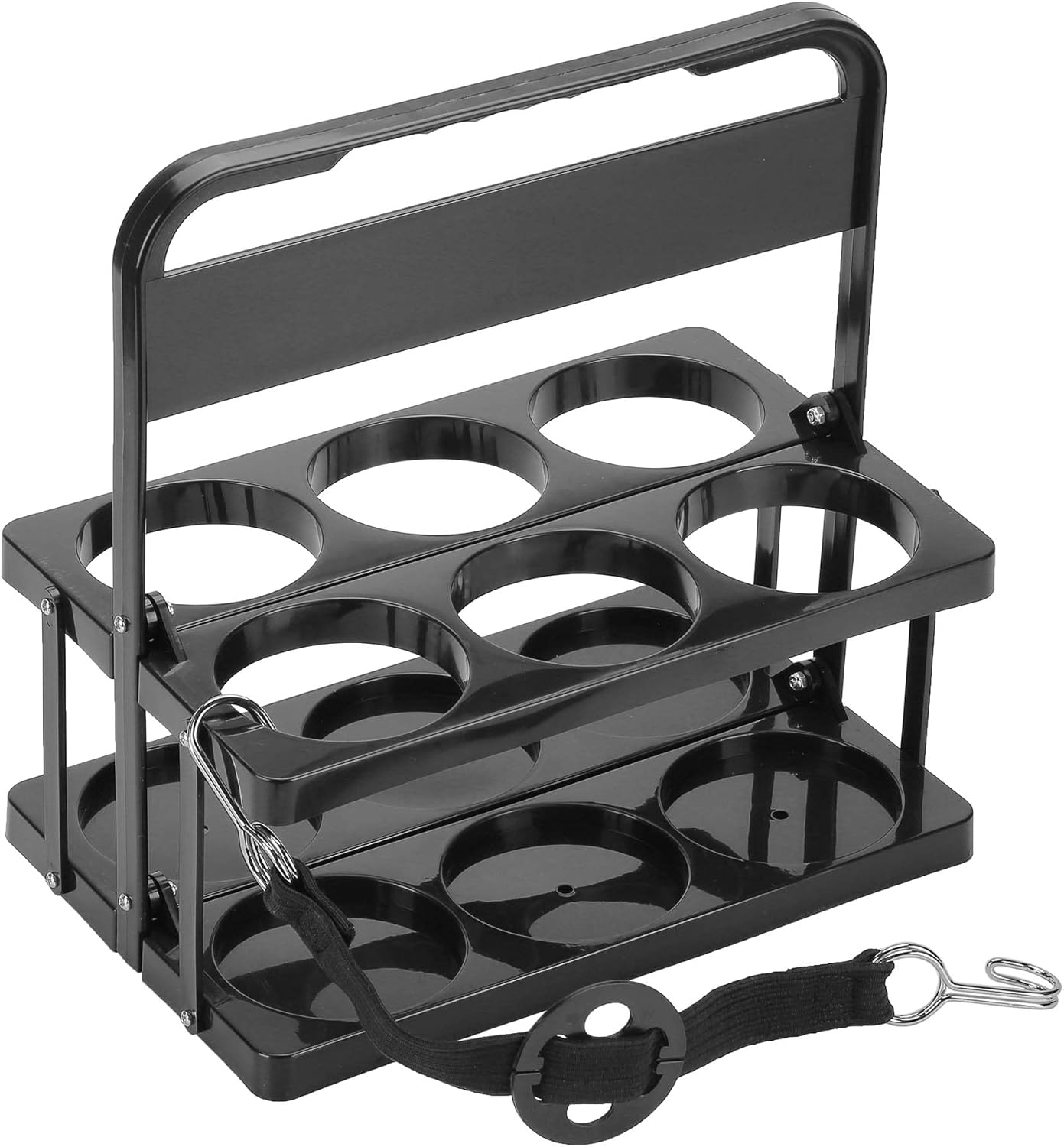 Foldable Cup Holder with Handle, Large Size Plastic Drink