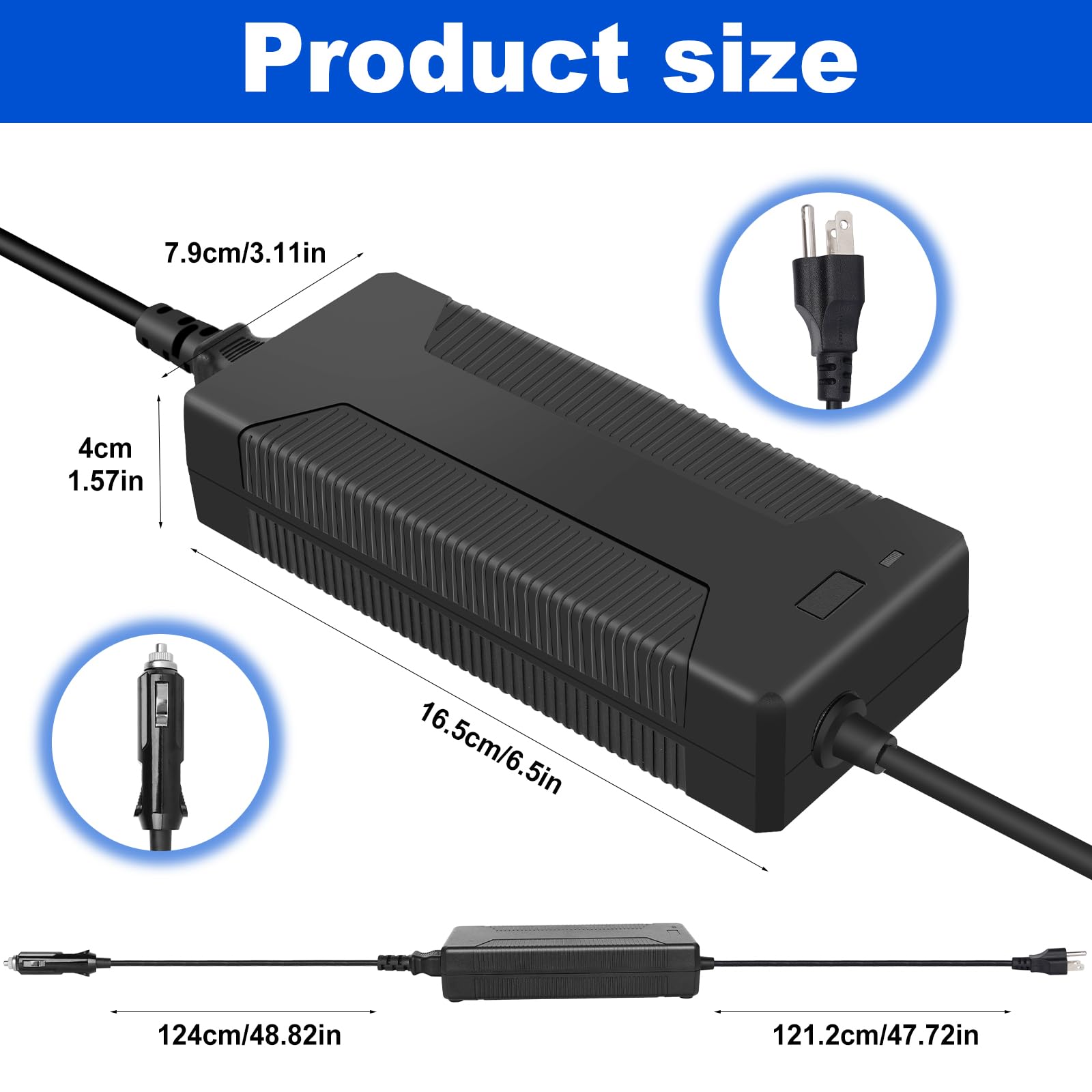 1x 12V Netzkabel für Green Mountain Grills GMG Davy Crockett & Trek P-1012 GMG e