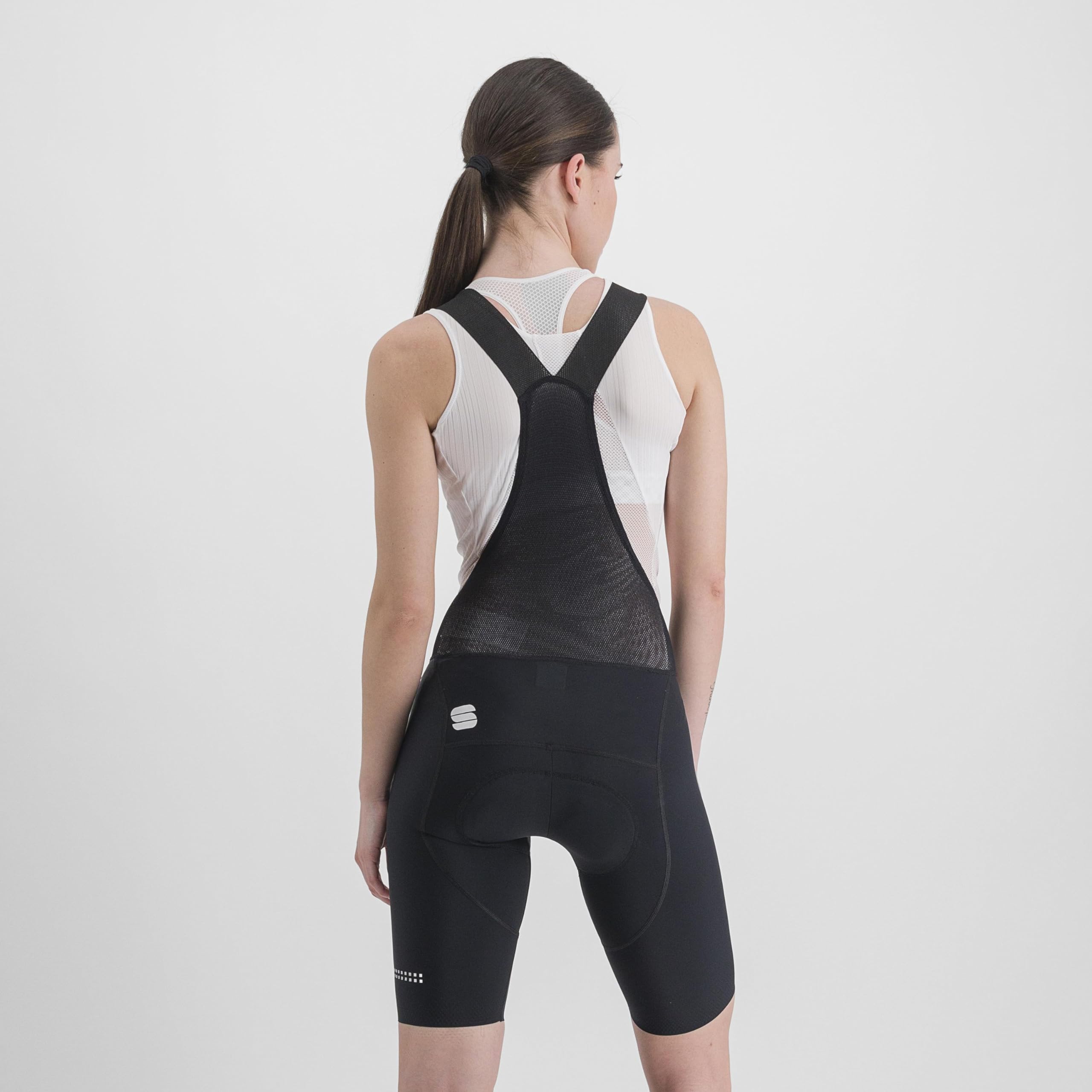 Sportful 1122018-171 Classic W BIBSHORT Pantaloncini Donna Black Ash Grey L
