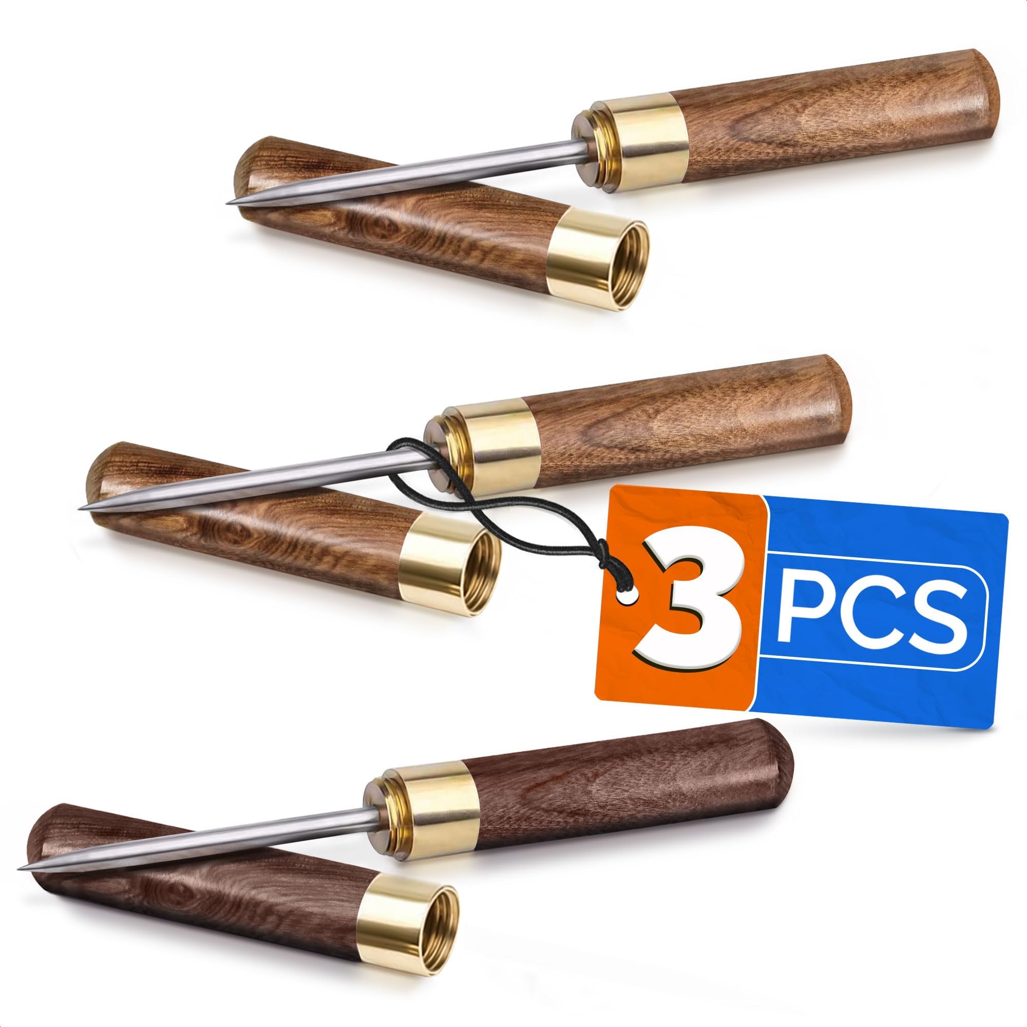 3Pcs Ice Pick Stainless Steel Home Bar Tools - Portable Kitchen Equipment Ice...