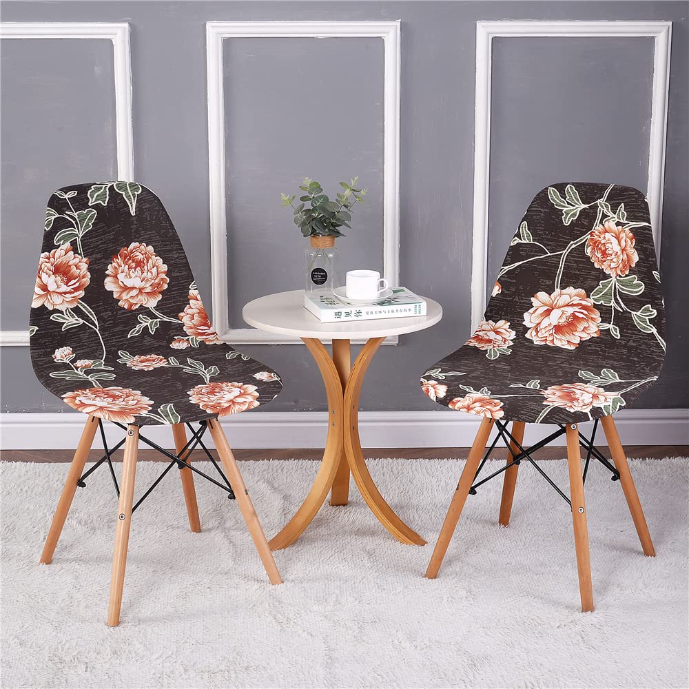 Housses De Chaise Scandinaves Extensibles Highdi Rose Lot De 4 - Protection Élégante, Confortable Et Lavable Pour Salle à Manger, Cuisine Et Salon