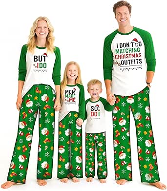 Matching Christmas Pajamas Set 2 Piece Sleepwear Holiday Pjs for Women ...