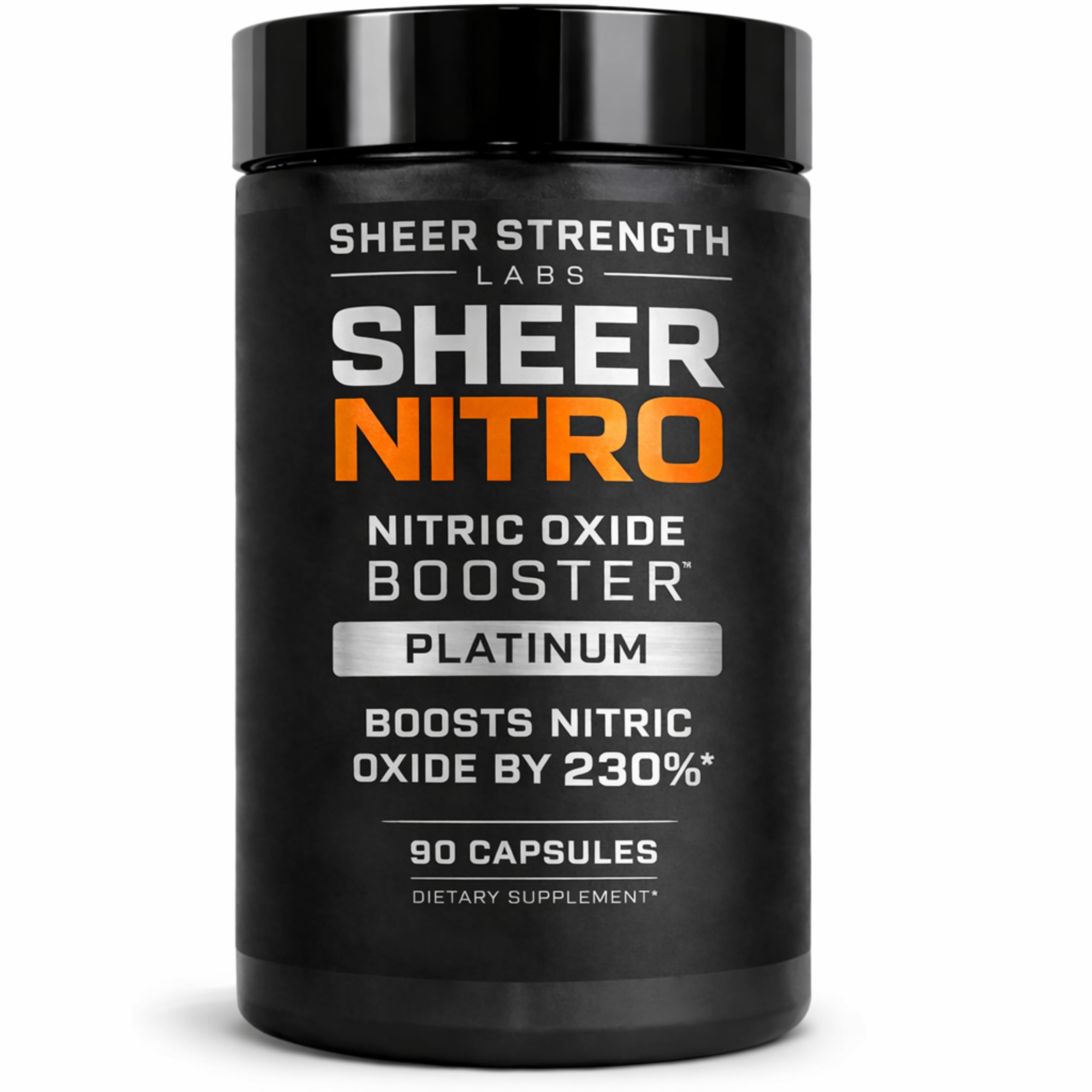 Sheer Strength Labs Suplemento de Óxido Nítrico com Nitrosigine e S7, 90 cápsulas