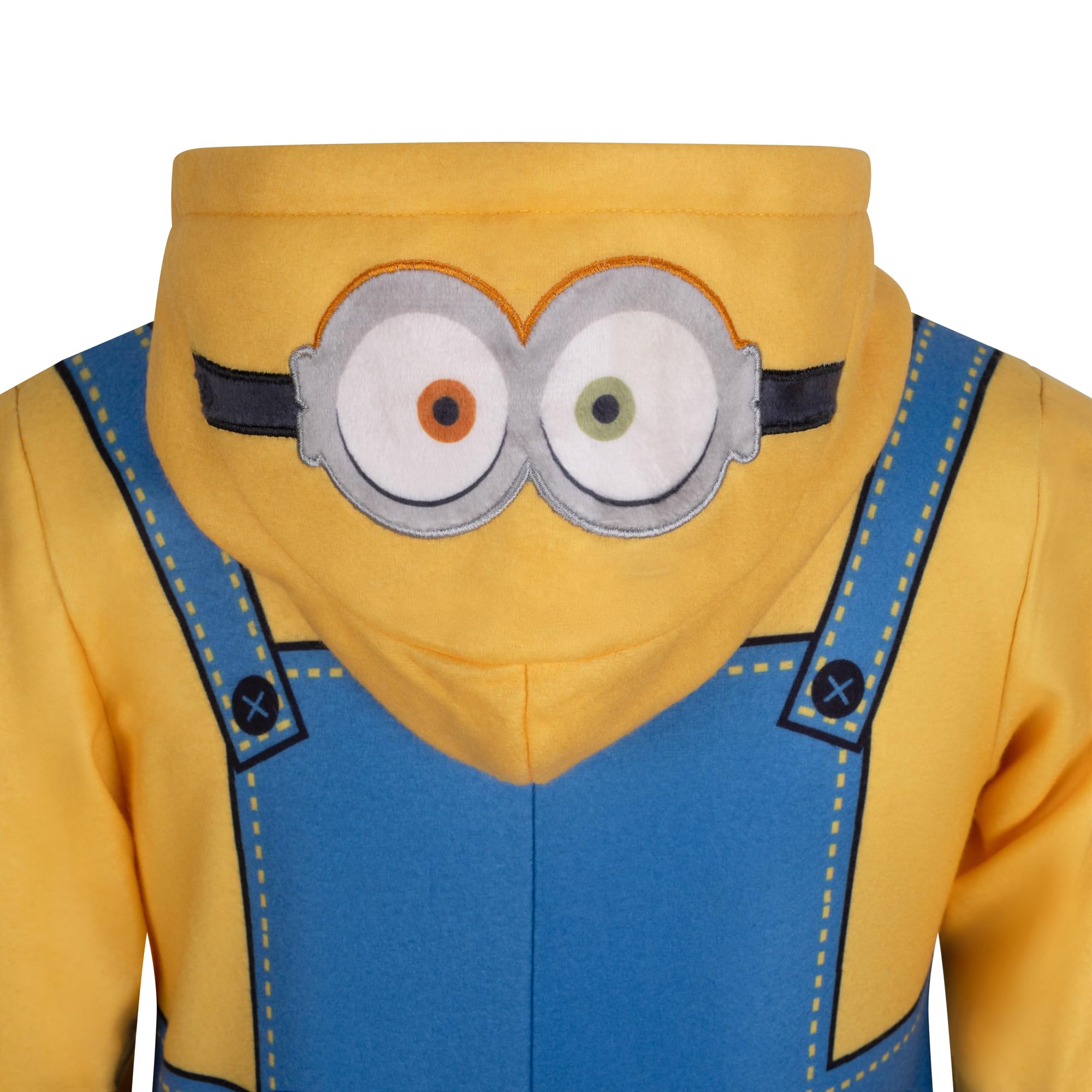 Minions, Costume Morbido Tutina con Cappuccio per Bambini, Yellow/Blue, Giallo