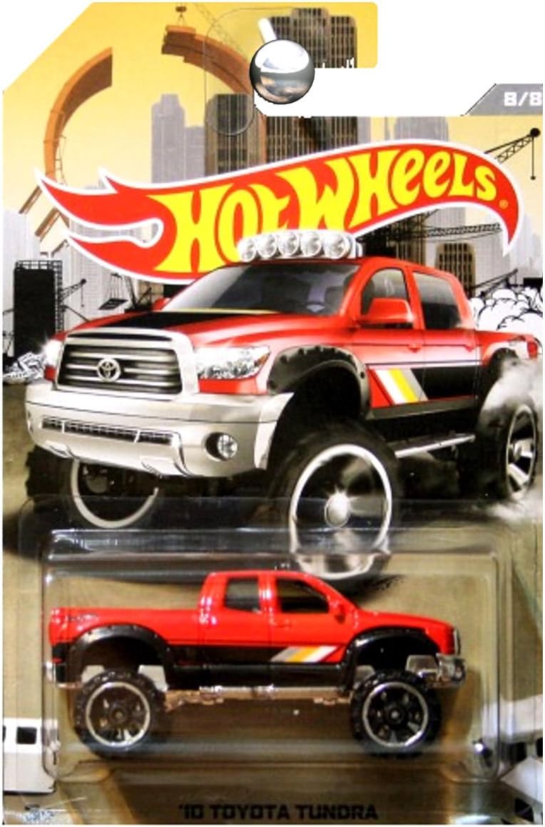 HOT WHEELS RAD TRUCKS EXCLUSIVE RED '10 TOYOTA TUNDRA DIE-CAST