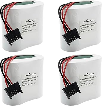 4-Pack 1756-BATA Battery 1756-BATM 3.6V 19000mAh Non-Rechargeable Lithium PLC Industrial Battery with Black Plug