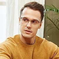 Vista 6 de GUDVUE Lentes de luz azul, para computadora/juegos/TV/teléfonos para mujeres/hombres, antirreflejos/UV400/fatiga ocular, oro rosa