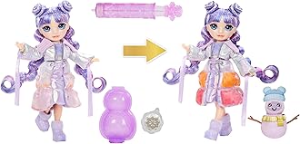 Rainbow High Winter Wonderland Violet - Purple 11” Fashion Doll with Magic Snow Hidden in Fashion That Puffs Up with Water, and Snowman Kit, Great Gift for Kids 4-12 Years Old