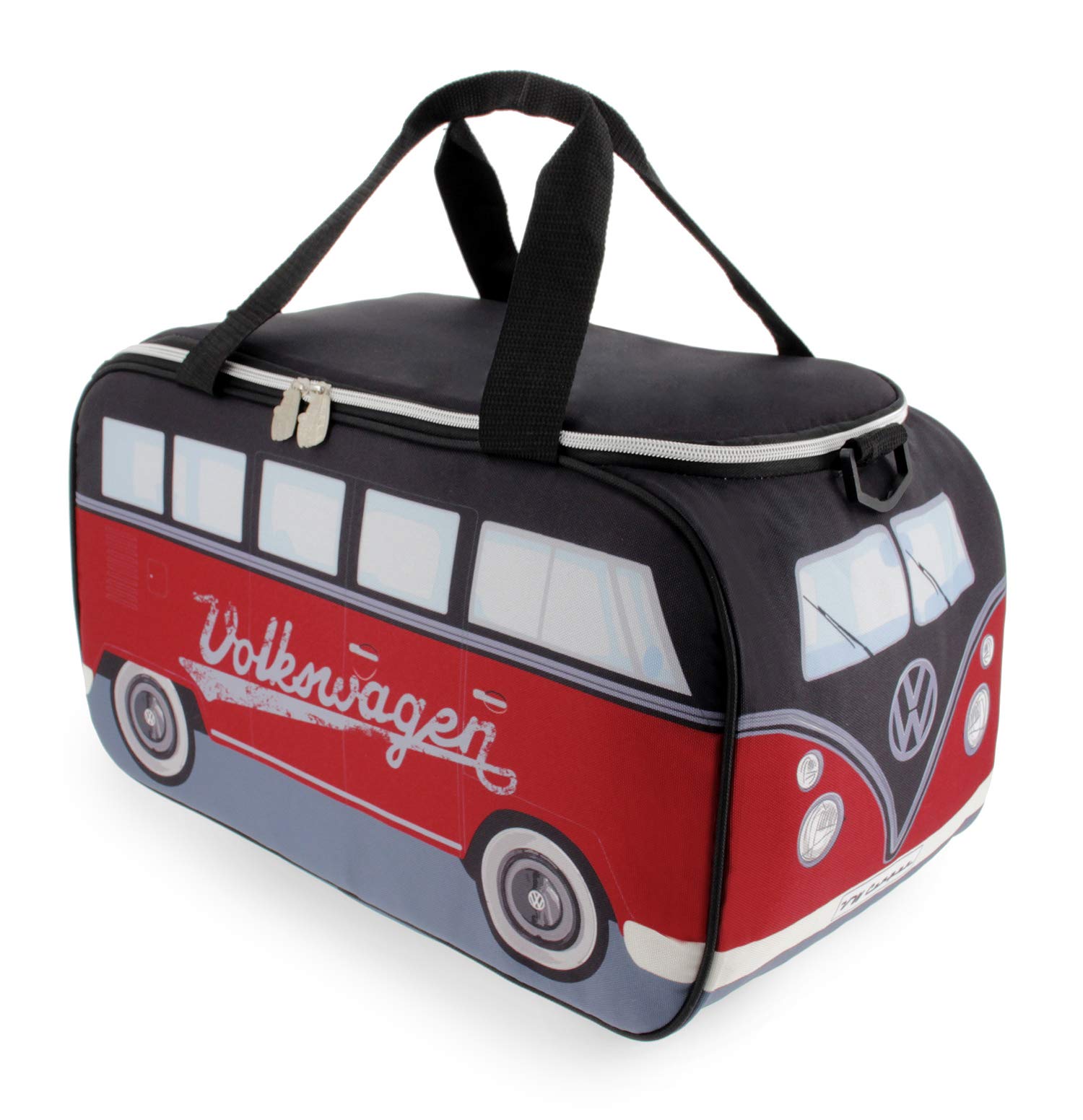 BRISAVW Collection - Volkswagen Insulated Cool-Warm Thermo Picnic Lunch Bag Box for Food in T1 Bus Design (25 Liters/6.6 Gallons)