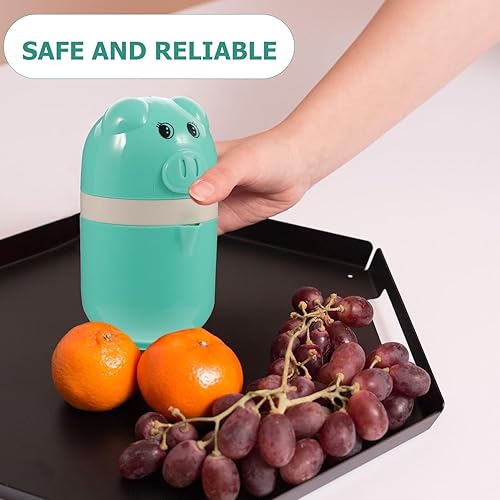 Miniatura 4 de Exprimidor manual portátil ligero de frutas y limones, exprimidor de mano de grado alimenticio para cítricos, prensa de jugo no eléctrica compacta