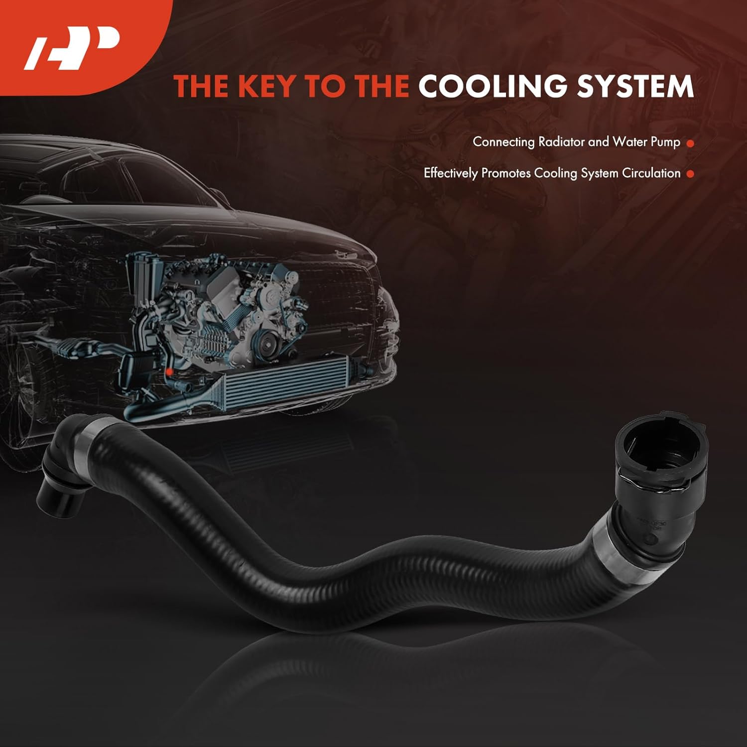 A-Premium Engine Water Coolant Hose Pipe Feed Line to Heat Exchanger Compatible with Mercedes-Benz CLS550 2007-2011, CLS500, E320, E350