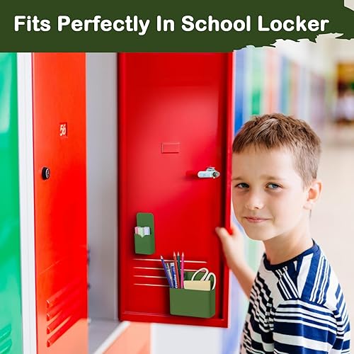 Miniatura 4 de KITANIS Soporte magnético para bolígrafo, paquete de 2 soportes magnéticos de borrado en seco con compartimentos generosos, marcador de