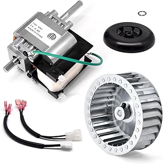 318984-753 HC21ZE117 Draft Inducer Motor Kit for Carrier Furnace, HC21ZE114A 318984753 SM4753 Furnace Draft Inducer Motor with Blower Wheel LA11AA005 for Carrier, Bryant, Payne and Jakel Models