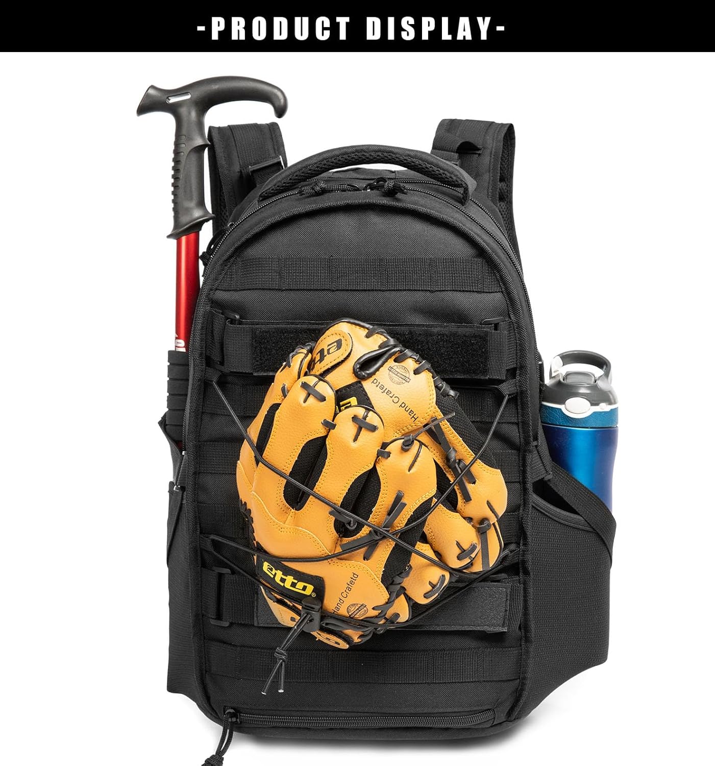 Tactical Military Backpack 30L Molle Assault Pack Army Rucksack, Heavy Duty for Hiking Camping Travel 3-Day Bug Out Bag (Black) - Image 6