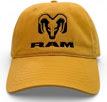 RAM Trucks Embroidered Logo Twill Hat Peached Cotton Adjustable Cap