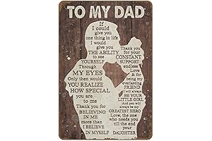 No.1 Dad Personalized Gift for Dad from Kid, Best Father's Day Decor...