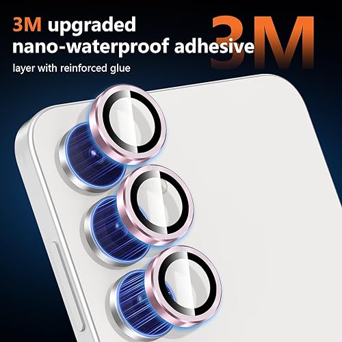 Vista 121 de para Samsung Galaxy Z Flip 7 Protector de Lente de Cámara, Cubierta de Lente de Vidrio Templado con Anillo de Metal Individual, [Fuerte Adhesión] 1