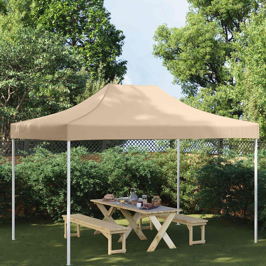 Techo para carpa de 4,5x3m en tejido Oxford 600D de alta densidad beige