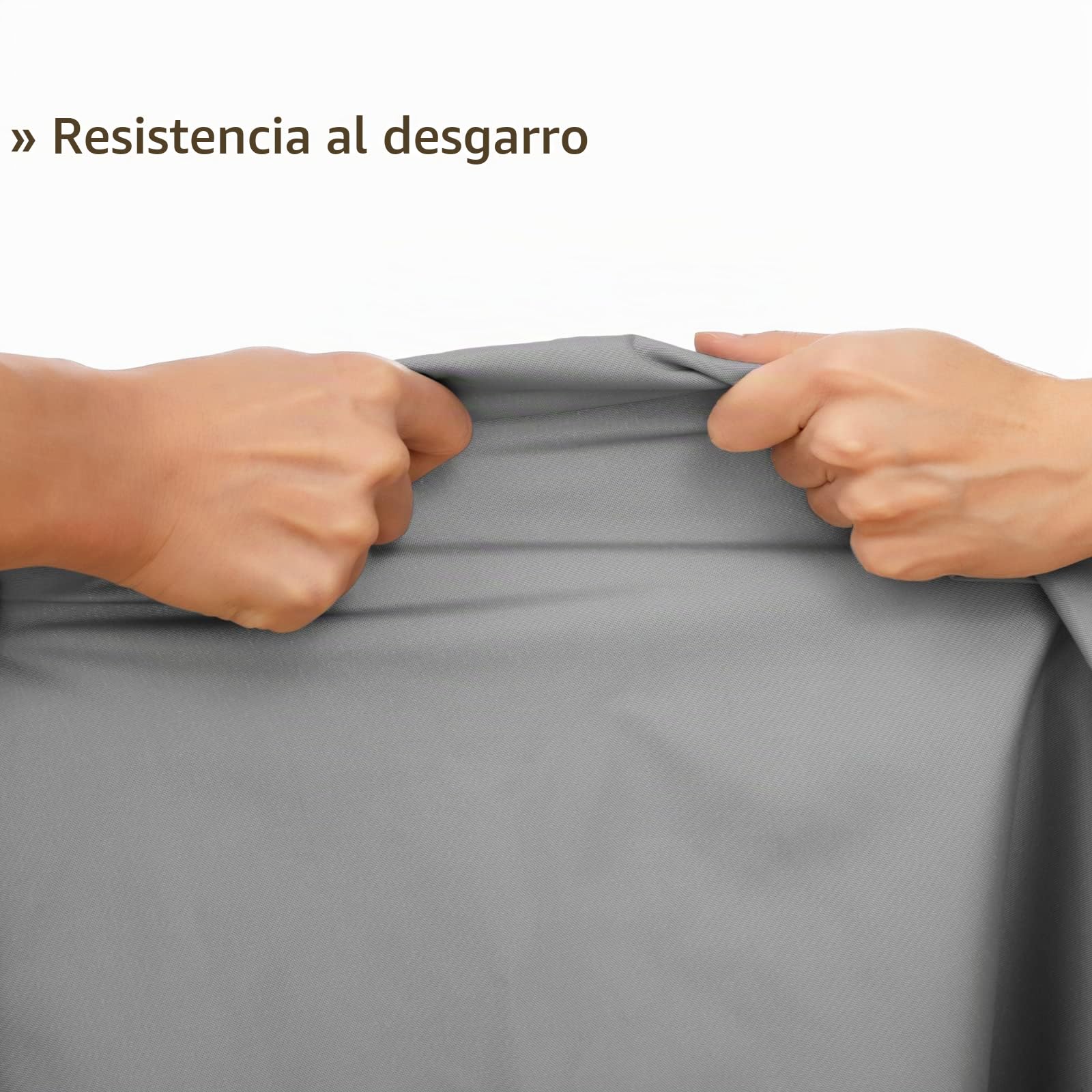 LARMNEE 2 x 3 m PES Vela de Sombra, Toldo Resistente y Transpirable, protección Rayos UV Impermeable, para Jardín, terraza y balcón, Gris Claro ELG23SP02