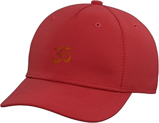 Om Print Yoga Brown Faded Ohm Mantra Symbol Sanskrit Aum Adjustable Baseball Hat