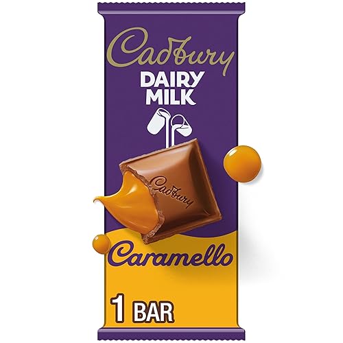 Cadbury Barra de caramelo, caramelo de chocolate y café, 4 onzas