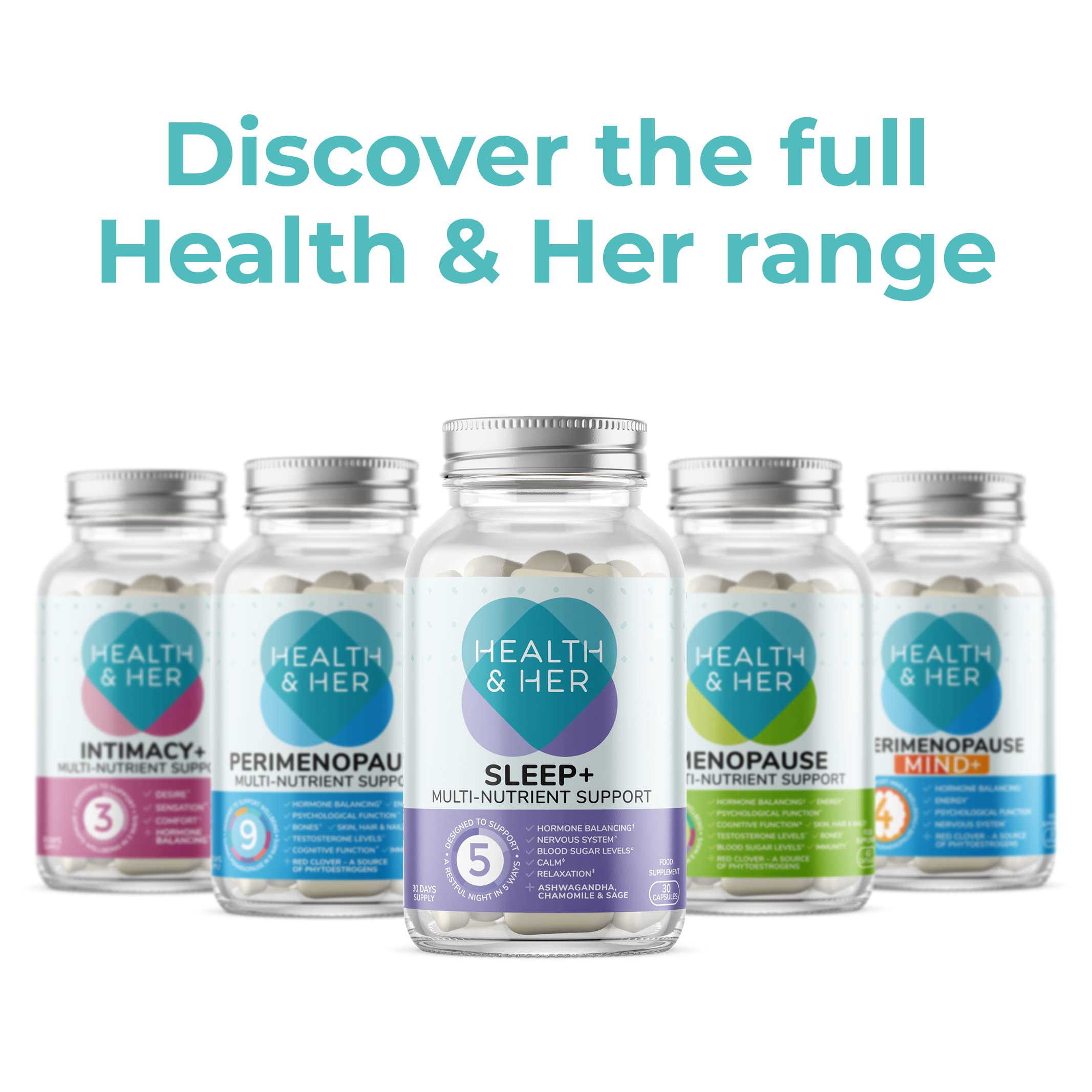 Health & Her Natural Sleep+ Supplement Designed to Support a Relaxing