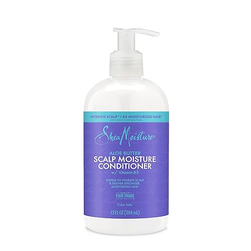 SheaMoisture Acondicionador de humedad para el cuero cabelludo, mantequilla de aloe y vitamina B3, cuidado del cabello con un impulso de hidratación