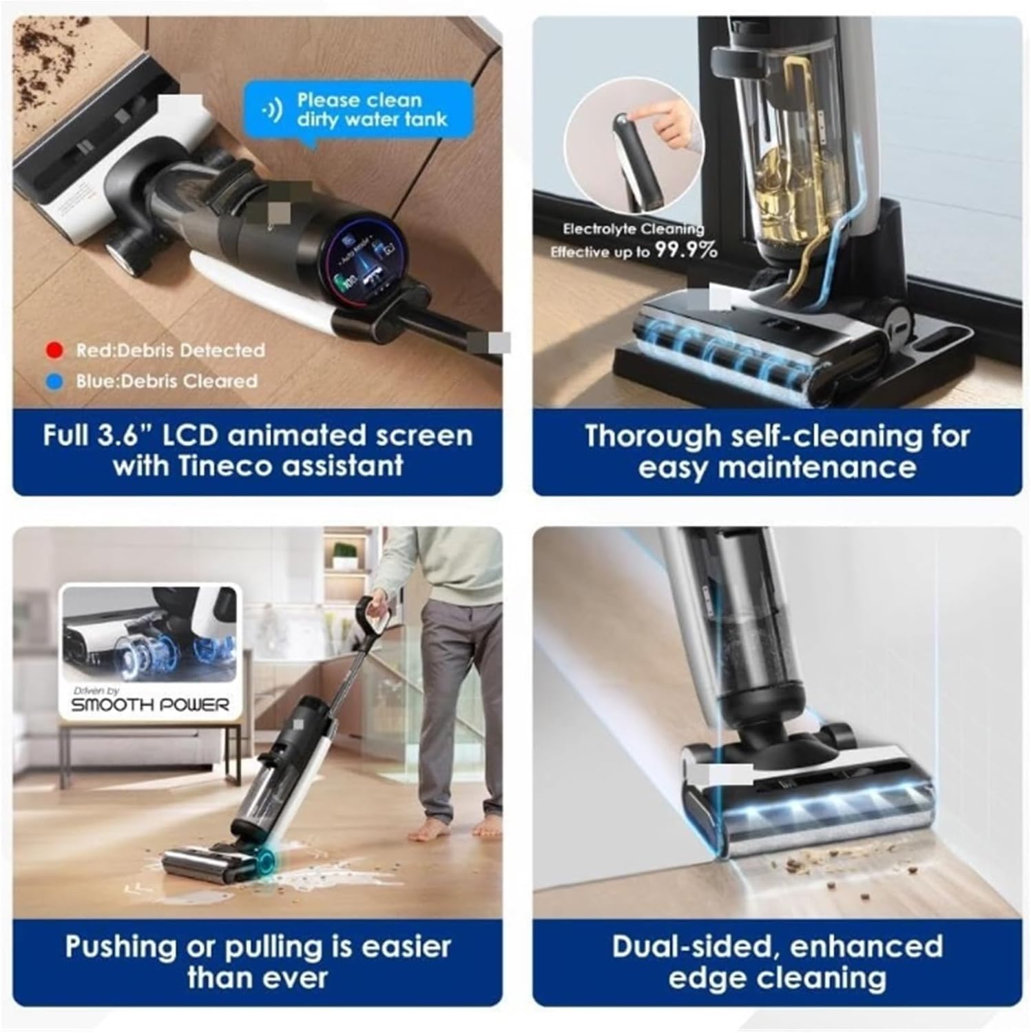 Large Capacity Replacement Tank, Compatible For Tineco Floor One S7 PRO Wet/Dry Vacuum Dirty Water Tank