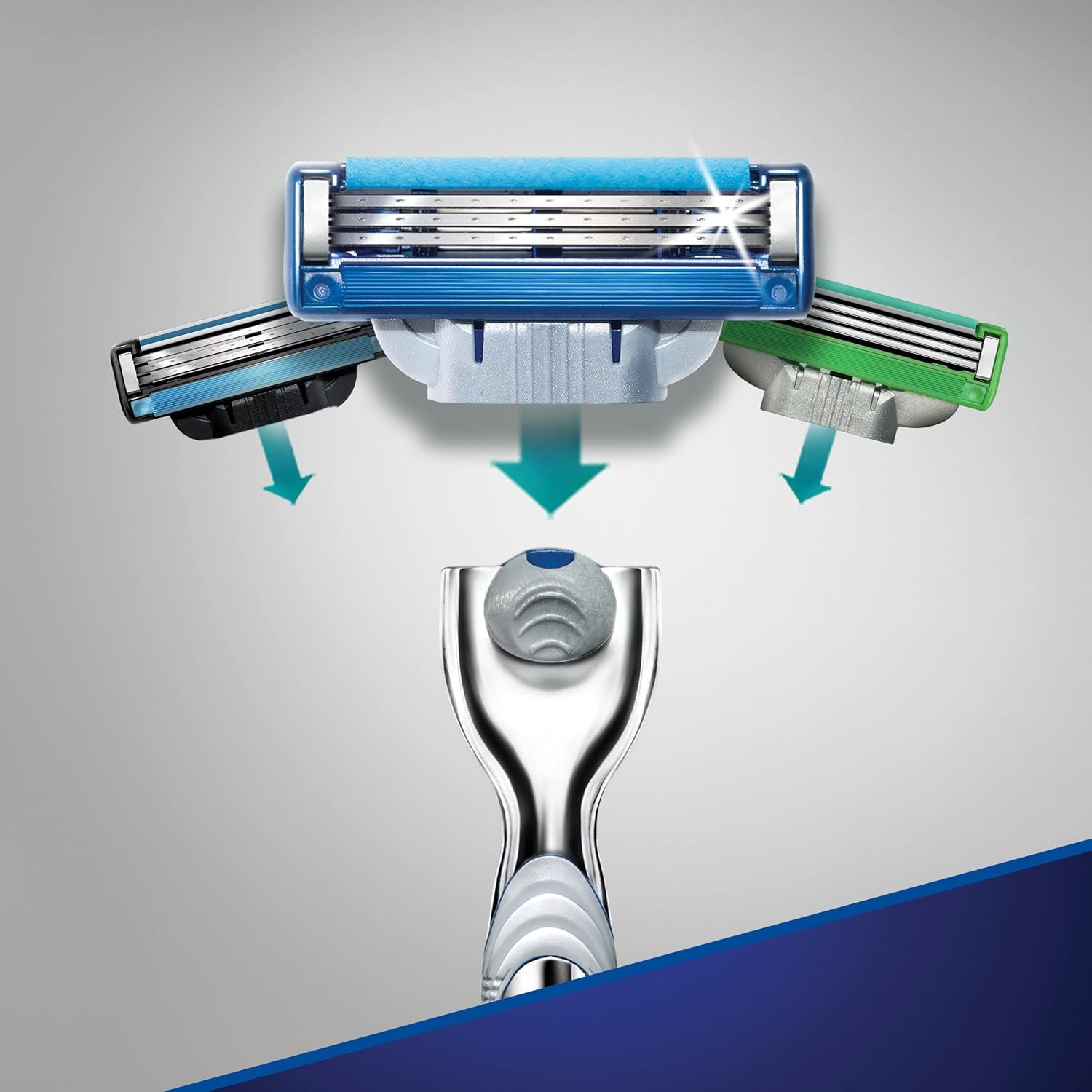 Gillette Mach3 Turbo Men's Razor Handle + 2 Blade Refills