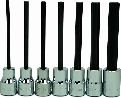 Williams WSBS-7LRC - Juego de llaves hexagonales largas de 7 piezas