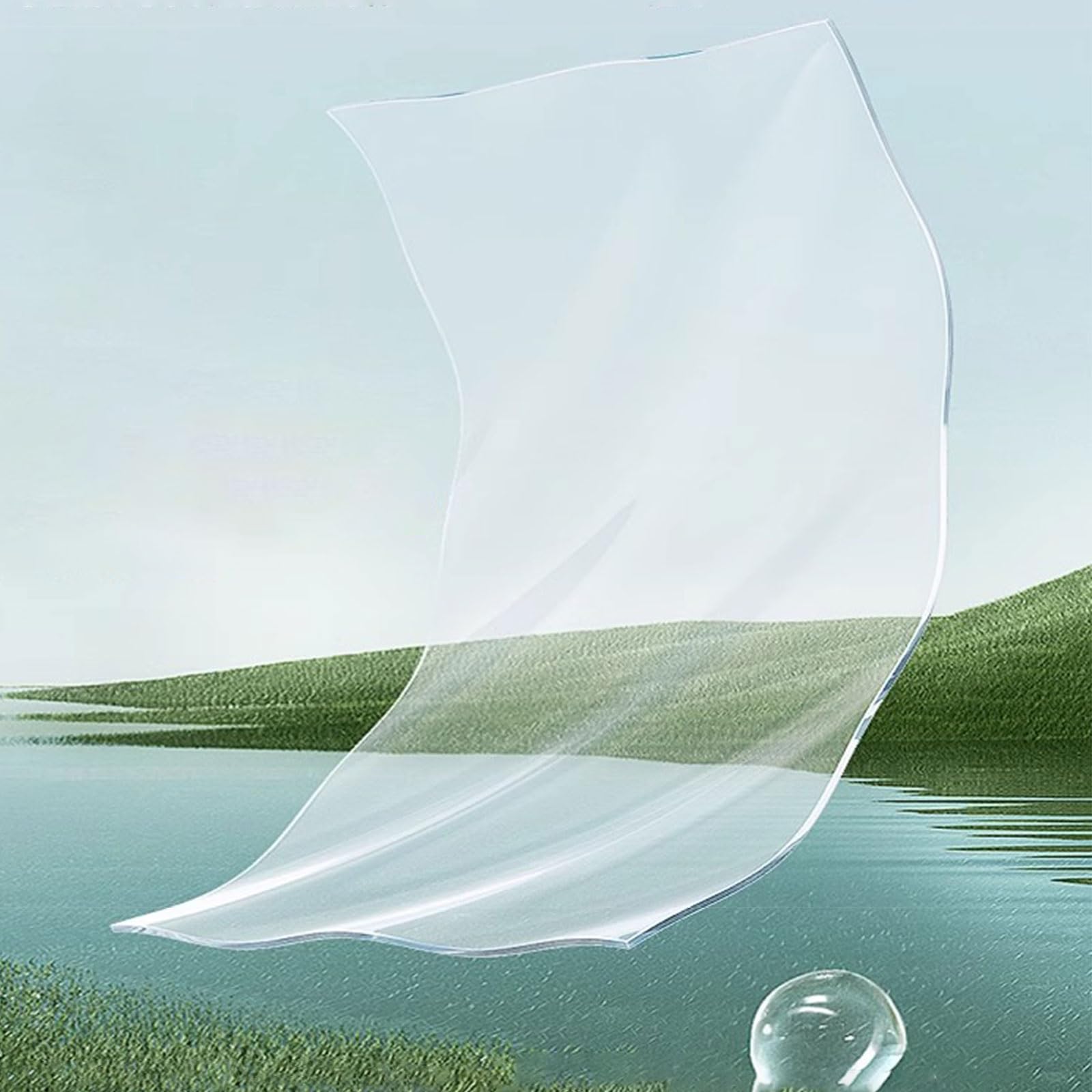 MRVAKDYDI Clear Table Protector, Clear PVC Tablecloth Waterproof Tearproof Cuttable Matt Beveled Edge Multiple Sizes(Thickness 2.5mm,120x160cm)