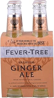 Premium Ginger Ale, No Artificial Sweeteners, Flavorings or Preservatives, 6.8 Fl Oz Each (4 Bottles)