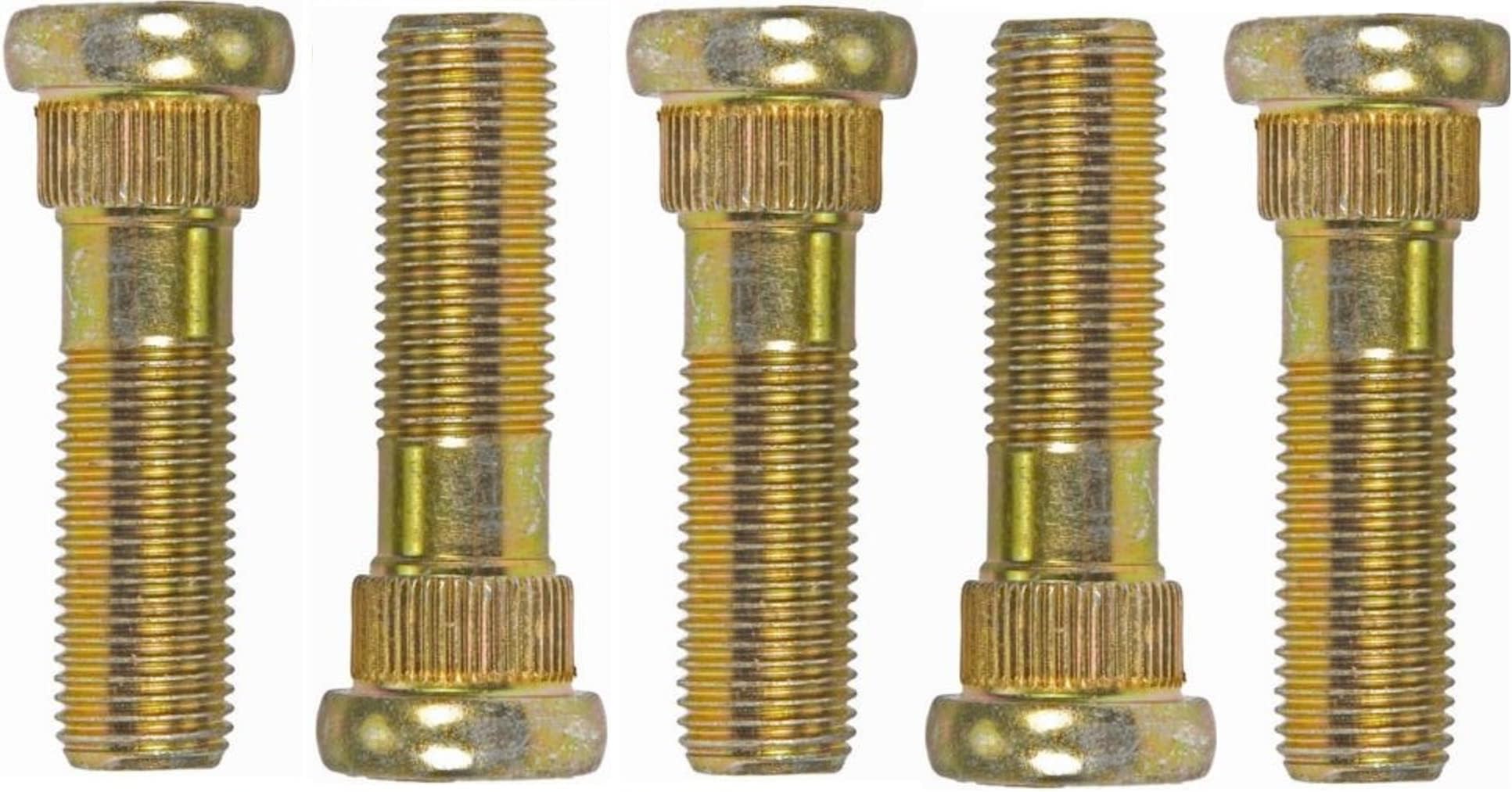 FIVE-UPGRADED Wheel Stud Bolts FITS: 1990-2026 Subaru Forester, WRX, STI, Outback, Impreza, B9, Tribeca, Legacy, XV Crosstrek BRZ, Ascent SVX Baja Toyota 86 Scion FR-S M12-1.25 Replaces Dorman 610-566