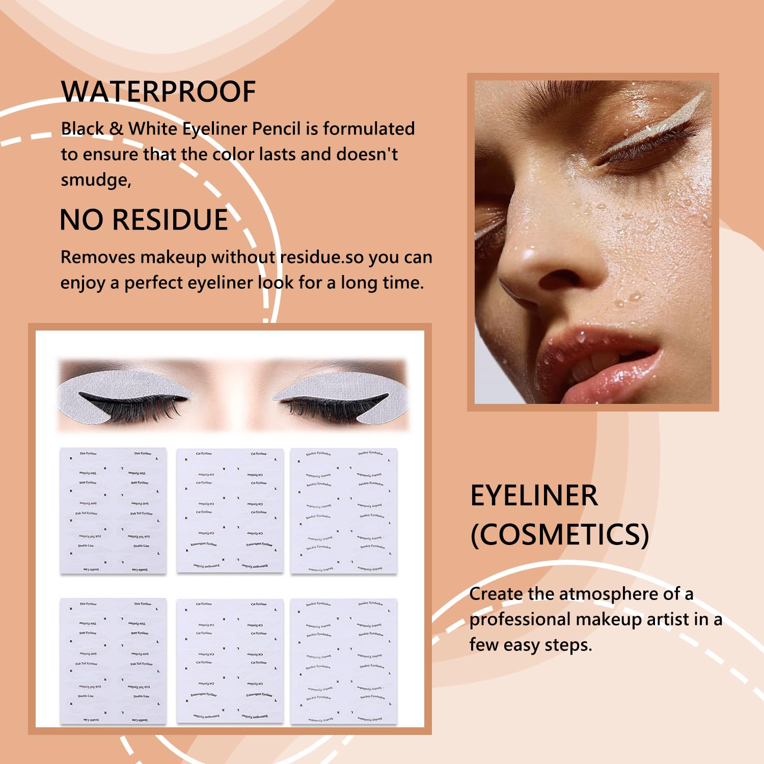 White Eyeliner Pencil Set for Makeup - Image 4