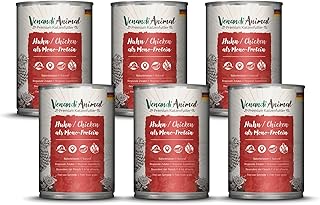 Venandi Animal Premium Cat Food, Chicken, Monoprotein, Wet Food, Grain-Free and Natural, Pack of 6 (6 x 400 g) product image