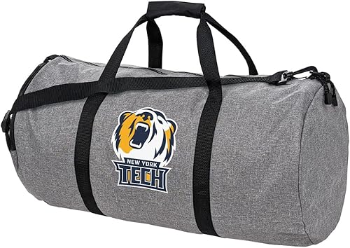 Miniatura 71 de Collegiate Primary Logo Collection Bolsa de lona ligera para deportes y gimnasio plegable para viajes, Bob Jones Bruins
