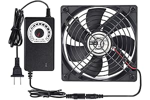 Multi-Voltage AC Computer Fan 120mm With Adjustable Fan Controller