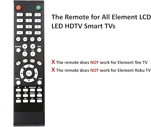 Miniatura 4 de Reemplazo universal del mando a distancia para Element TV, no para Fire & Roku TV