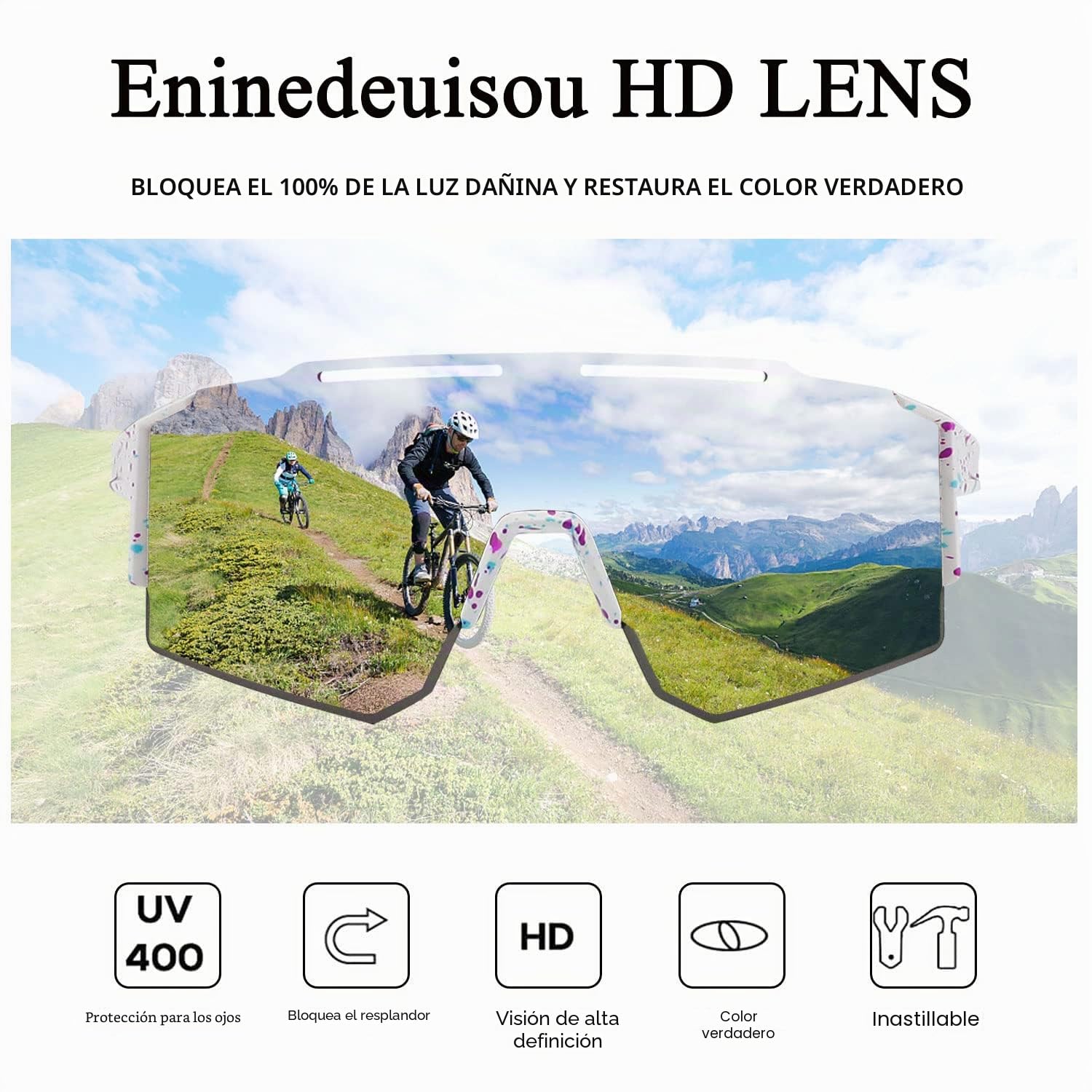 Gafas de sol para hombre y mujer, protección UV 400, gafas de protección para deportes al aire libre, ciclismo, conducción, correr, golf, béisbol