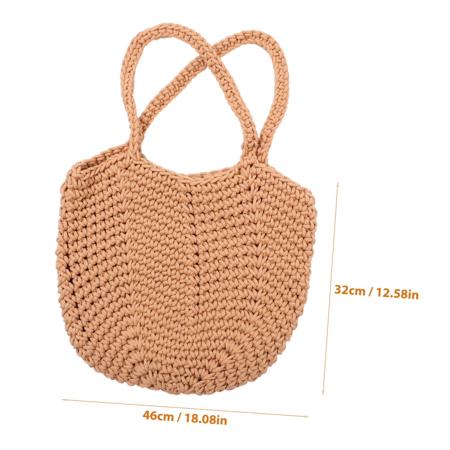 BESPORTBLE Borsa Tote Donna in Corda di Cotone Borsa da Spiaggia Grande Capacità Design Intrecciato Spalla