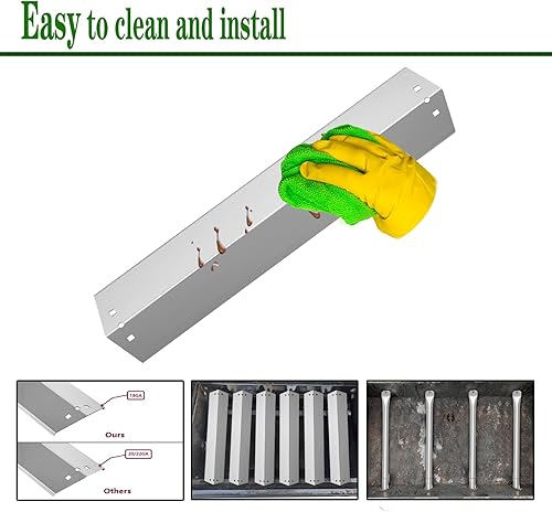 Miniatura 7 de Boloda Protectores de placas de calor para parrilla y tubo de quemador de parrilla para parrilla Chargriller 3001 3008 3030 4000 5050 5072,5252