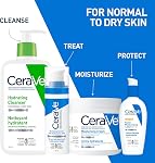 CeraVe Moisturizing Crème, visage quotidien, mains, & Hydratant pour crème corporelle pour peau sèche avec acide hyaluronique et céramides pour les femmes et les hommes. Peau sensible, sans huile, non comédogène, sans parfum, 539 Grams