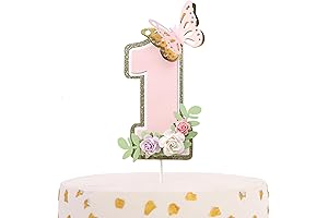 Adorable Floral 1st Birthday Cake Topper: A Bloom-ing Celebration for Your Little Princess