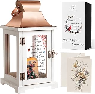 Memorial Lantern, Bereavement Sympathy Gifts for Loss of Loved One, Sympathy Lantern for Loss of Mother Father Brother Sister, Remembrance Funeral Gifts Celebration of Life