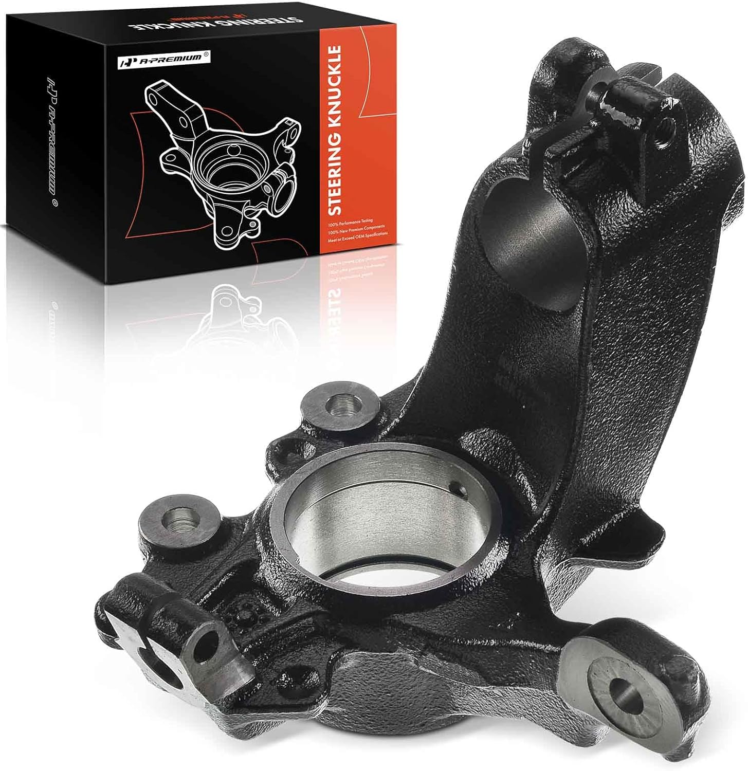 a-premium front right suspension steering knuckle compatible with ford focus 2013-2018, passenger side front passenger side