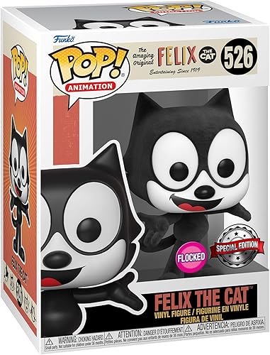Miniatura 2 de Funko POP! Animation Flocado Felix The Cat Gemini Collectibles Figura de vinilo exclusiva