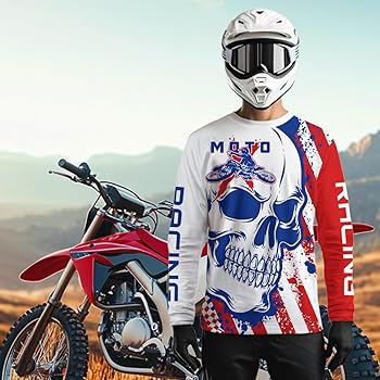 Amazon.com: PIONAMZIOZ Skull Motox Jersey Custom Number