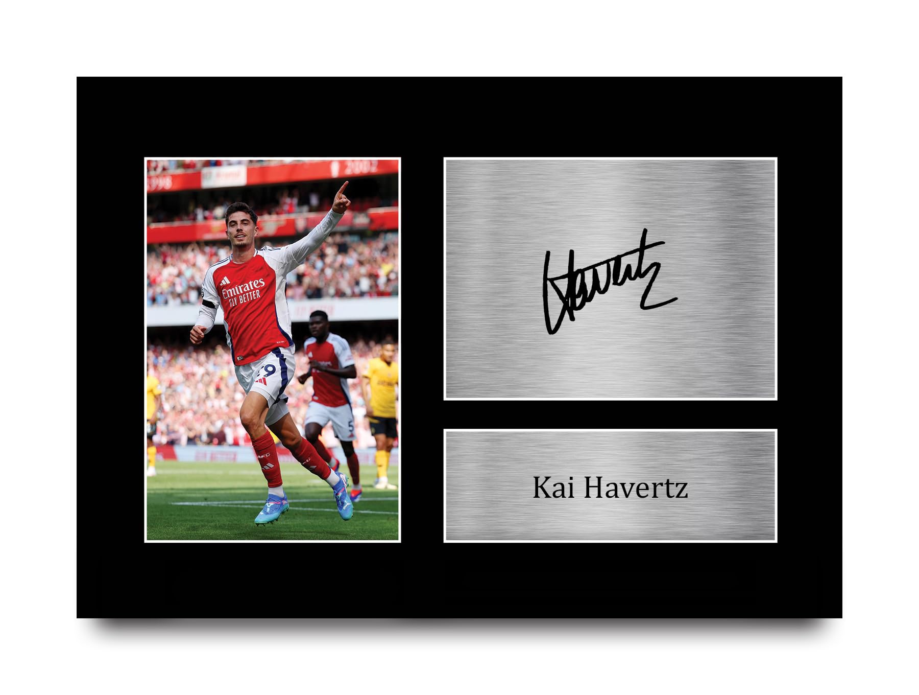 HWC Trading Kai Havertz Arsenal Printed Memorabilia Signed Autograph Photograph Display for Football Fans and Supporters - A4