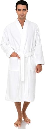 TowelSelections Mens Robe 100% Cotton Terry Cloth Shower Bathrobe Spa Towel Bath Robes for Men